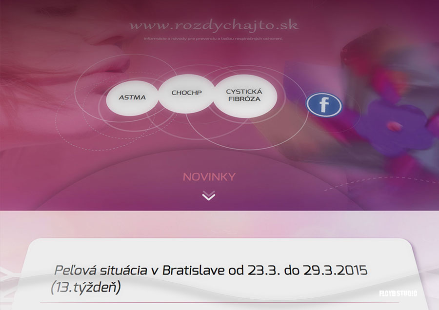 Rozdychajto 2015 - Redesign of website